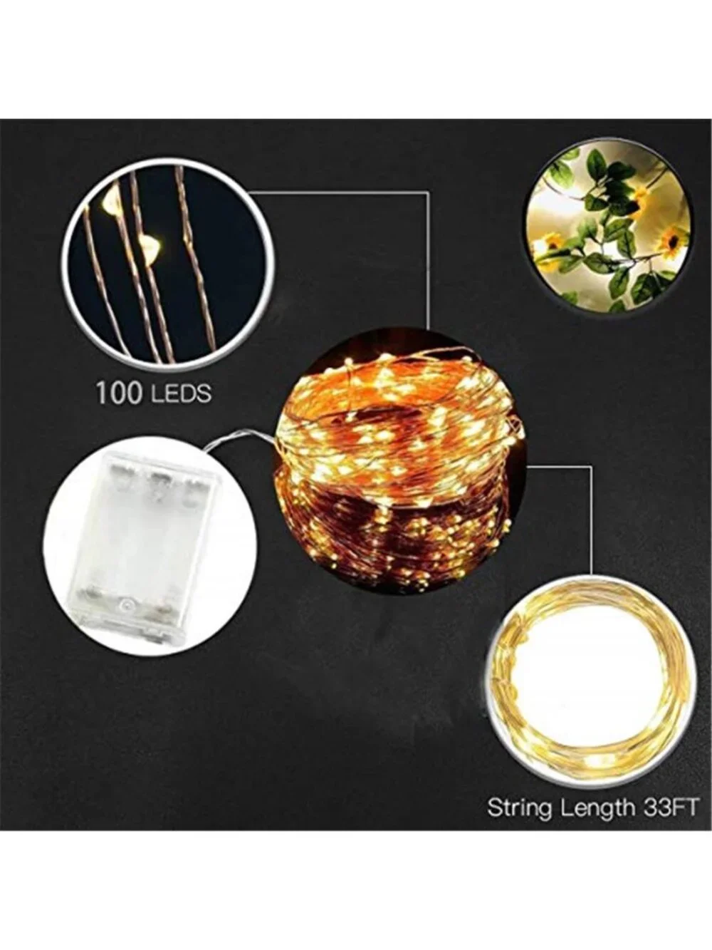 Sunflower Garland With LED Lights Artificial Flower Vine Wall Hanging Decor